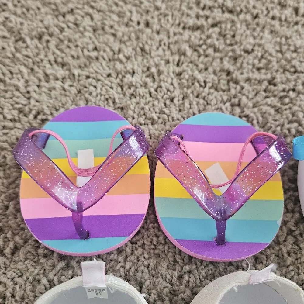 LOT OF BUILD A BEAR SHOES - 4 PAIRS